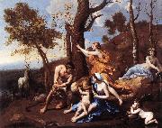 POUSSIN, Nicolas The Nurture of Jupiter sh painting